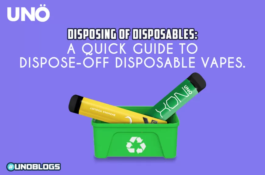 Disposing of Disposables A Quick Guide to Disposable Vapes